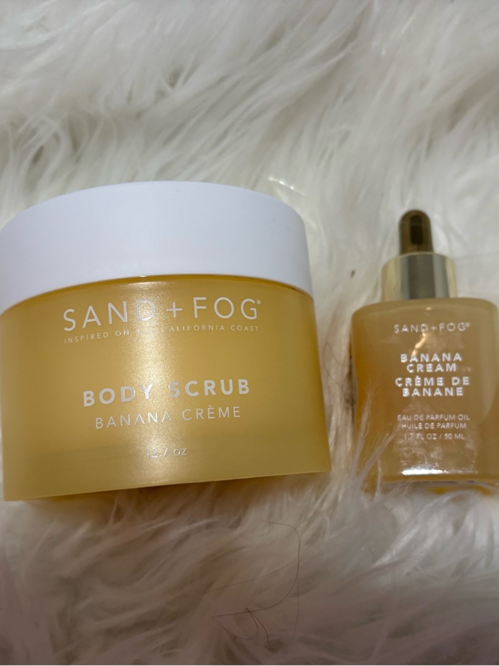 Sand + Fog Banana Crème BUNDLE including Body Scrub & 50 ml Fragrance Oil